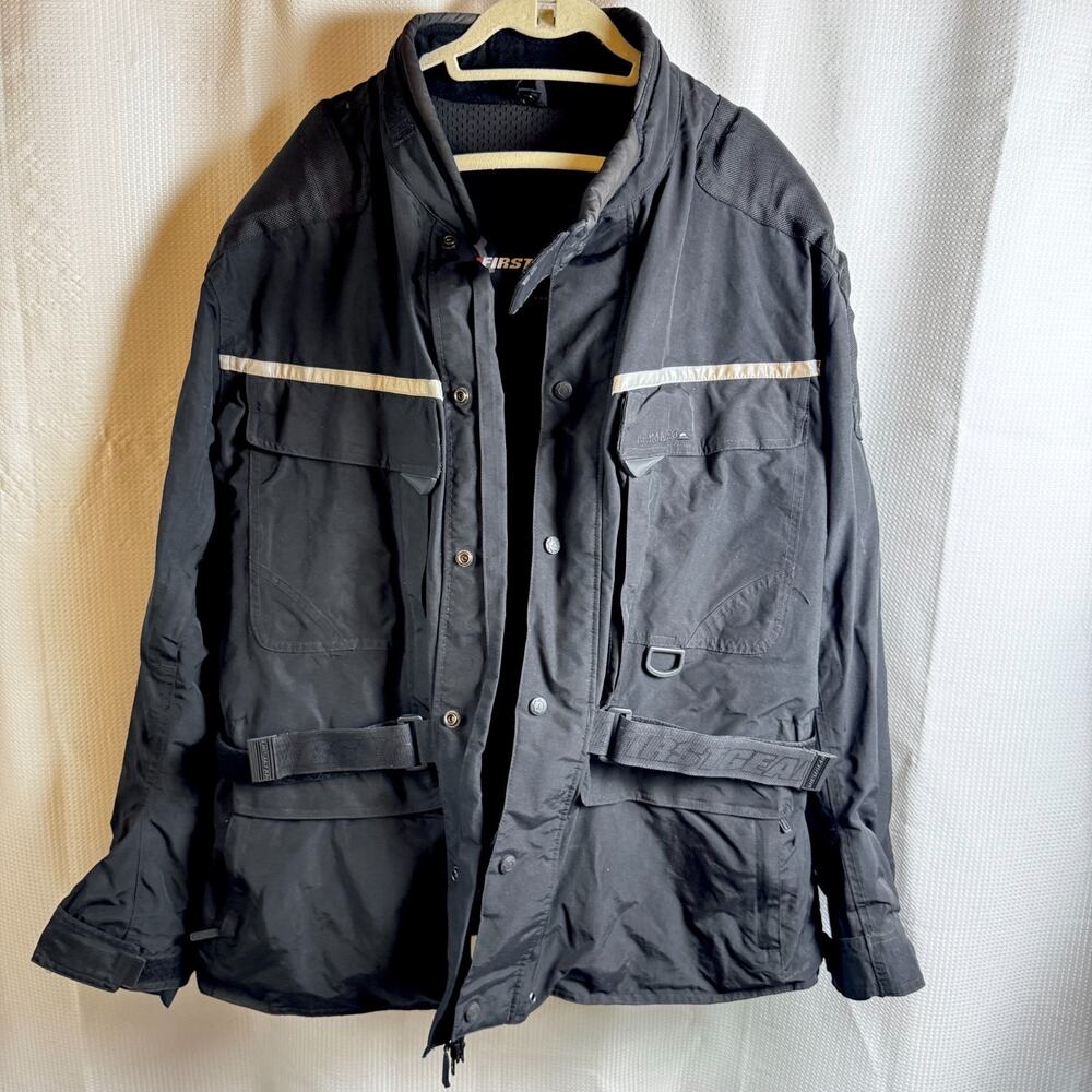 Firstgear Kilimanjaro Adventure Touring Riding Mens 2XL Black Motorcycle Jacket
